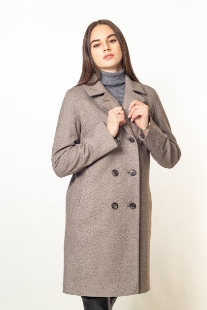 Пальто-пиджак - Арт: 350 taup - Размеры: 38, 40, 42, 44