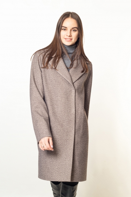 Пальто-пиджак - Арт: 351 коричневый - Размеры: 38, 44-46, 48-50, 52-54