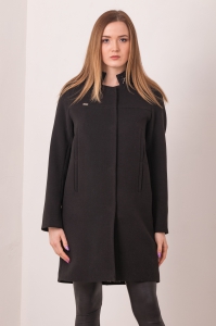 Укороченное пальто - Арт: 316 чёрный - Размеры: 40 42 44 