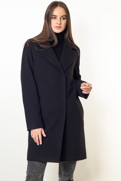 Пальто-пиджак - Арт: 351 чёрный - Размеры: 38, 40-42, 44-46, 48-50, 52-54