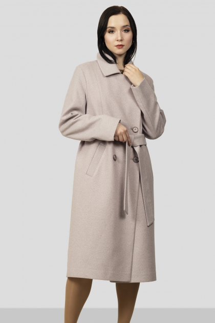 Пальто с английским воротником - Арт: 360 lavanda - Размеры: 44-46 48-50 52-54